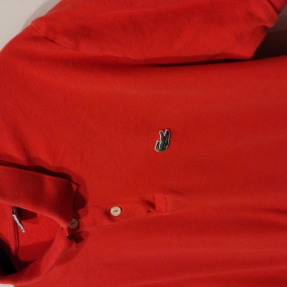 Lacoste Men's Light Red/Coral Polo Shirt Size 6 (XL) -Casual Academia Normalcore - Picture 4 of 8